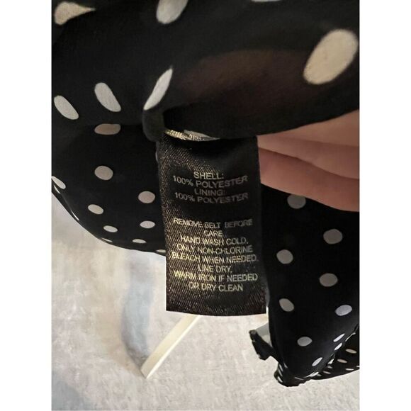 Women’s sz 2 One Shoulder Polka Dot Dress - Picture 8 of 10